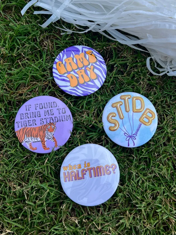 LSU Game-day Pins sold by Bella Rose boutique