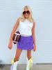 Stylish On The Sideline Denim Skort sold by Bella Rose boutique
