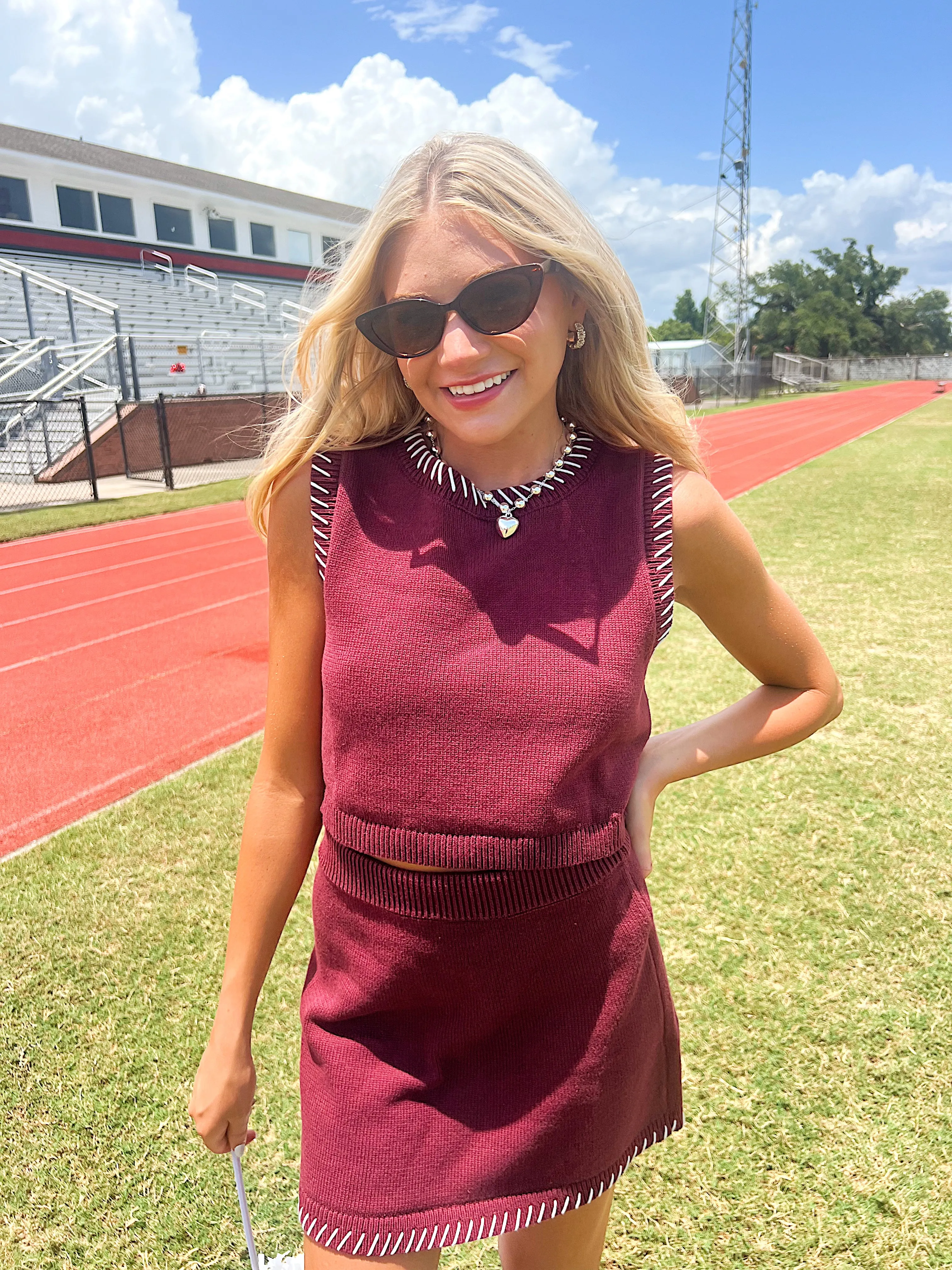 Stadium Babe Two-Piece Set sold by Bella Rose boutique