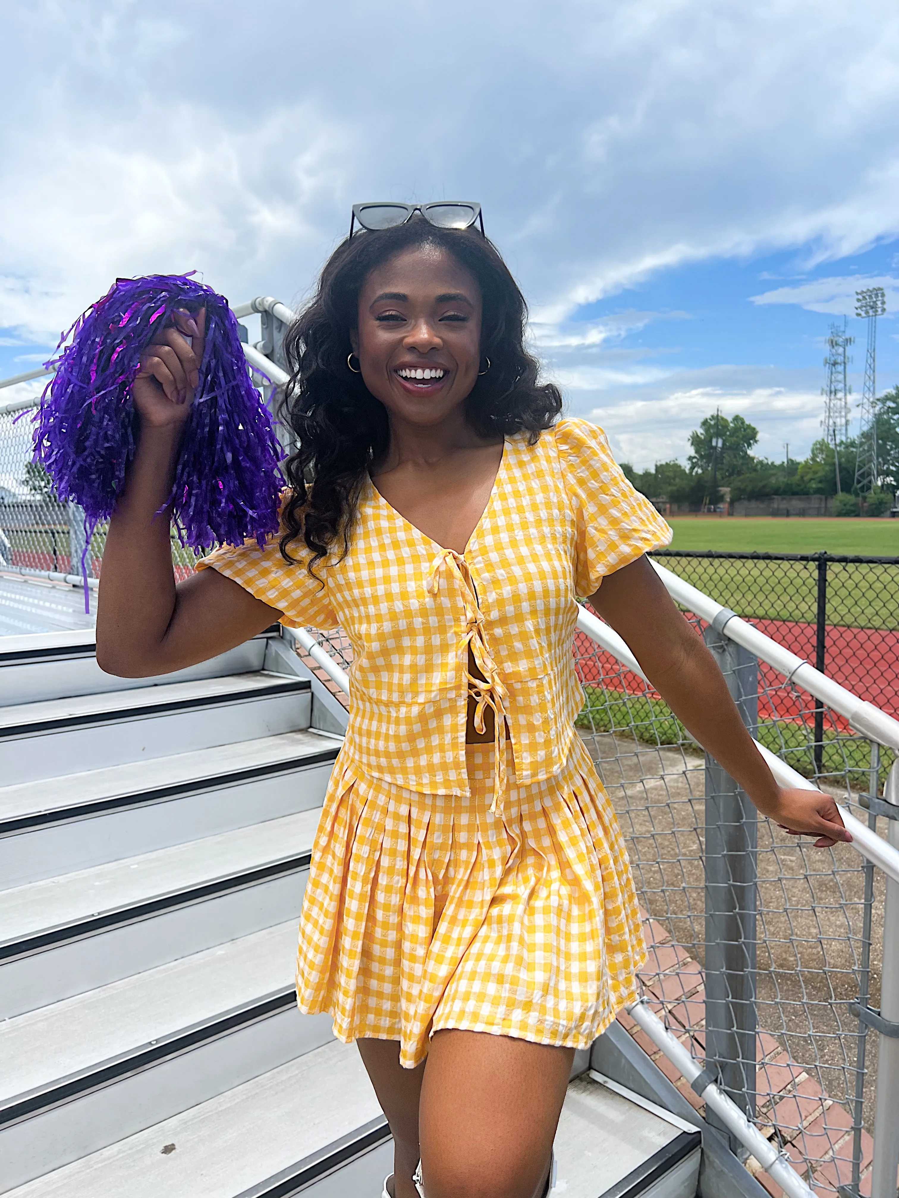 Flirty Nature Gingham Top sold by Bella Rose boutique product image thumbnail 5