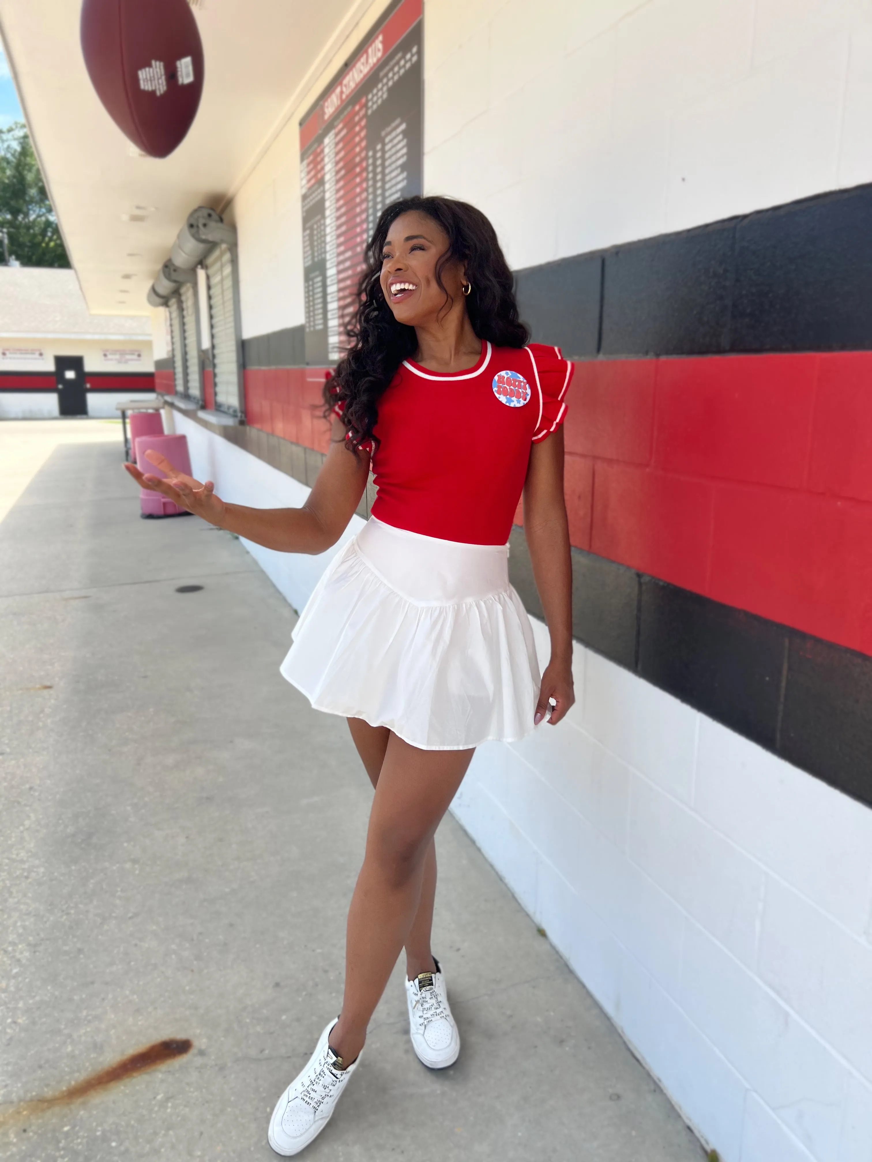 Fleeting Moments Ruffled Bodysuit sold by Bella Rose boutique product image thumbnail 2