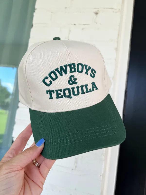 Western Cowboys & Tequila Trucker Hat sold by Bella Rose boutique