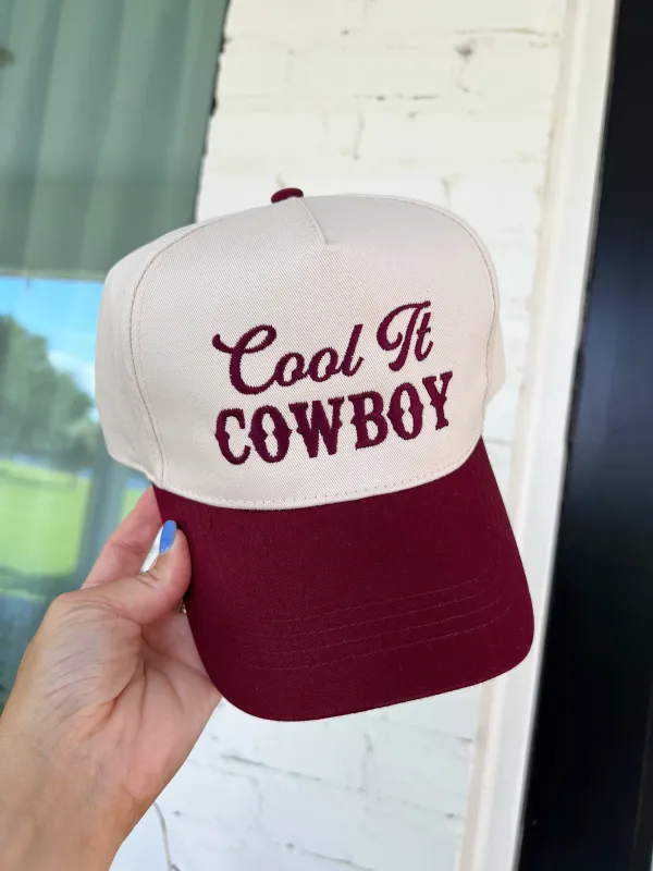 Cool It Cowboy Trucker Hat sold by Bella Rose boutique