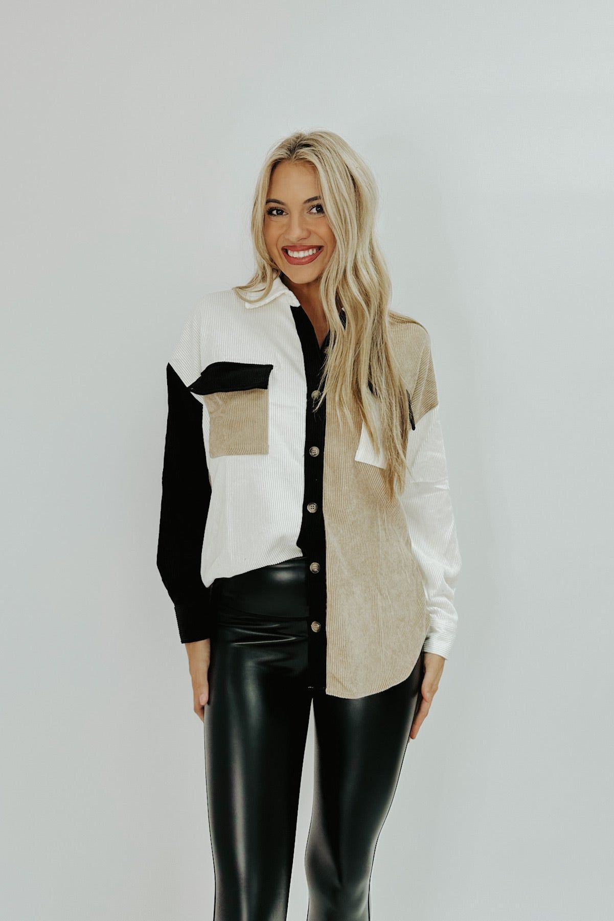 Cozy Cuteness Corduroy Shacket sold by Bella Rose boutique product image thumbnail 3