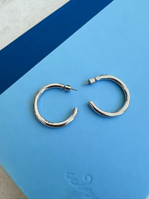 Always Classy Medium Hoop Earrings sold by Bella Rose boutique