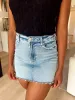 Not Your Basic Girl Denim Skirt sold by Bella Rose boutique