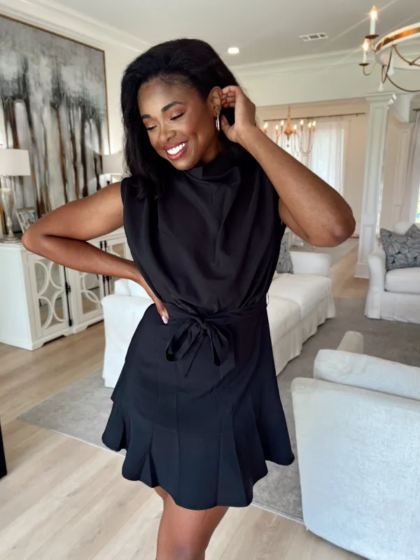 Relaxed Radiance Cowl Neck Dress sold by Bella Rose boutique