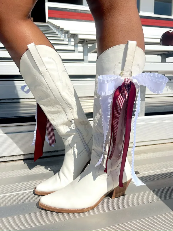 Boot Bows sold by Bella Rose boutique