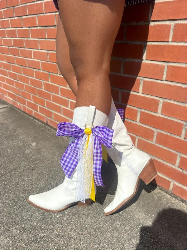 Boot Bows sold by Bella Rose boutique