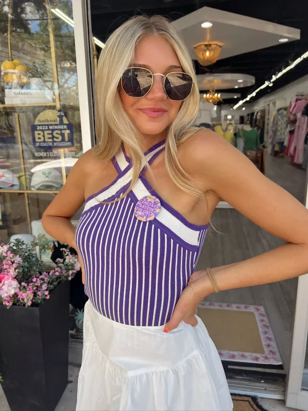 Ease Your Mind Halter Top sold by Bella Rose boutique