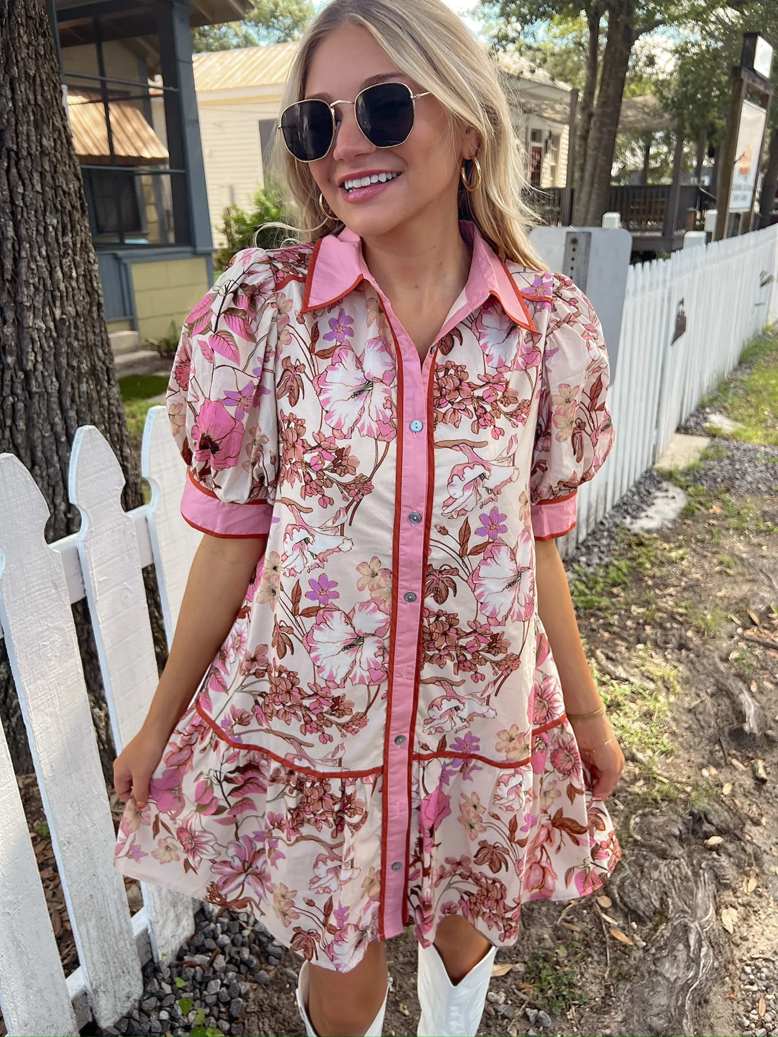 Holding Wildflowers Floral Dress sold by Bella Rose boutique product image thumbnail 2