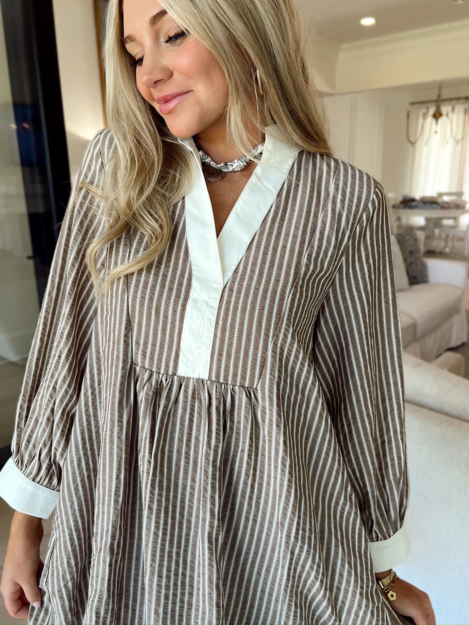 Unmatched Charm Striped Dress sold by Bella Rose boutique product image thumbnail 2