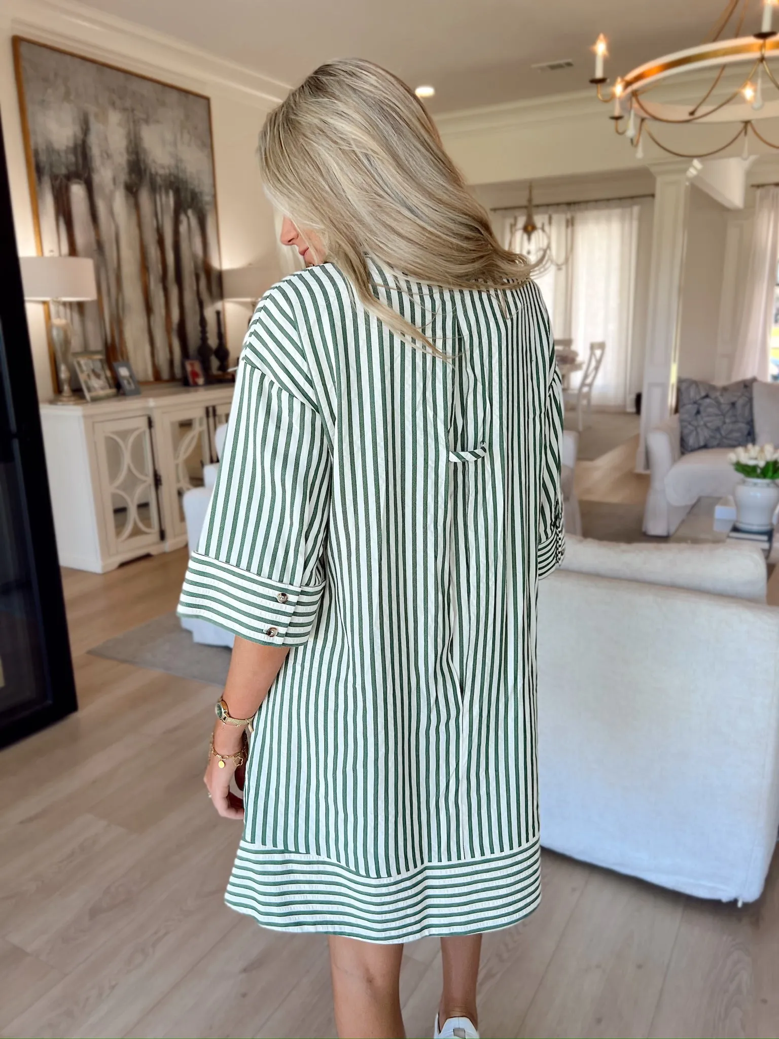 Autumn Hues Striped Dress sold by Bella Rose boutique product image thumbnail 5