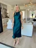 Healing My Heart Satin Midi Dress sold by Bella Rose boutique