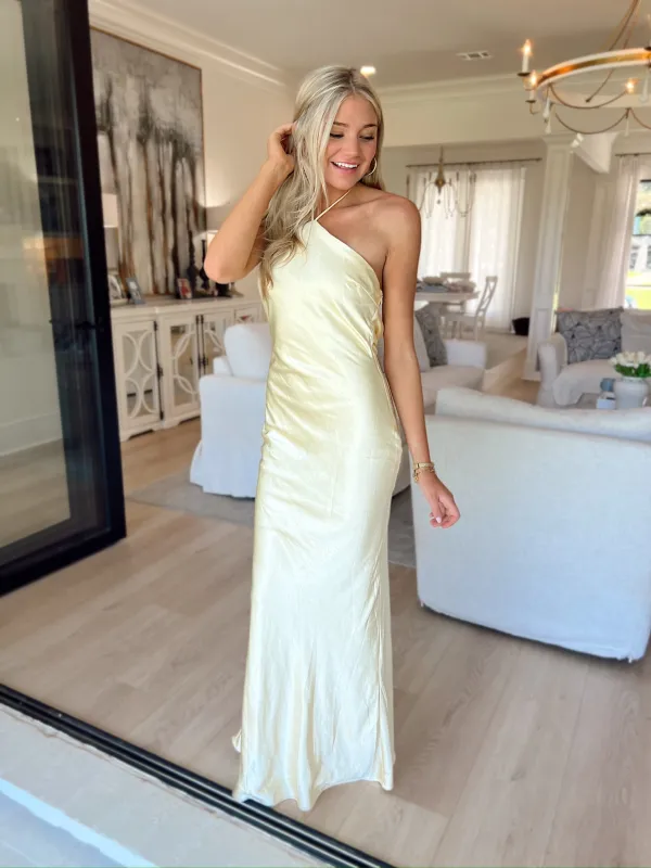 Lasting Poise Satin Maxi Dress sold by Bella Rose boutique
