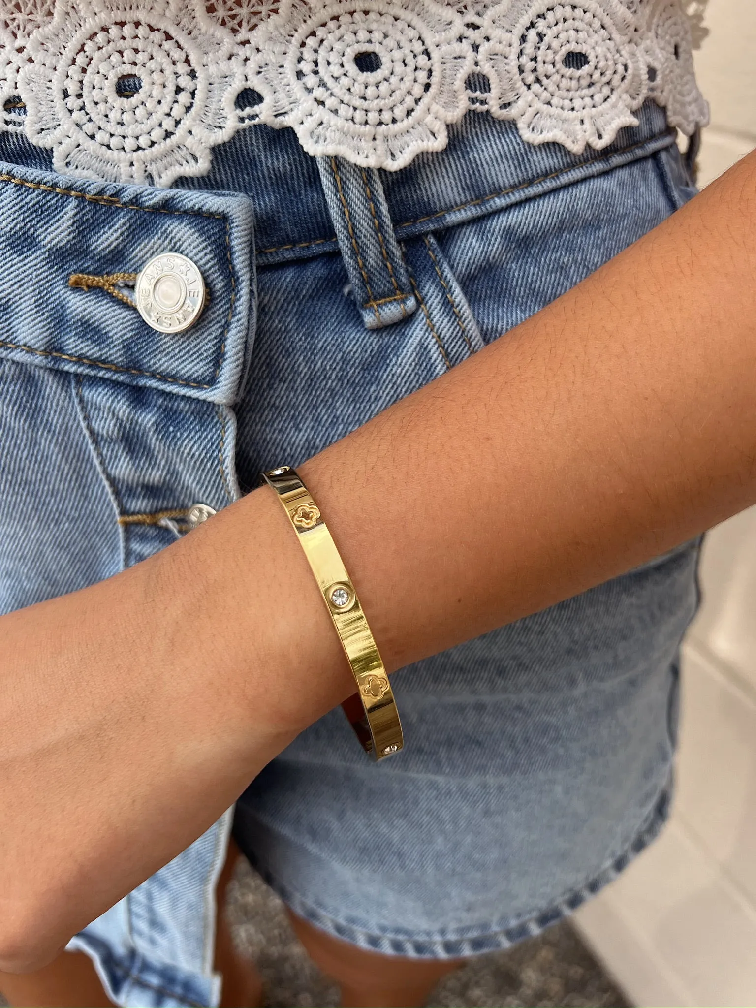 RESTOCK: Gilded Grace Bracelet sold by Bella Rose boutique