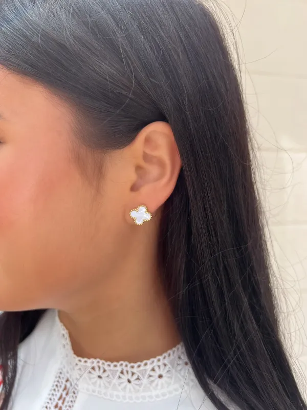 Bet On It Clover Stud Earrings sold by Bella Rose boutique