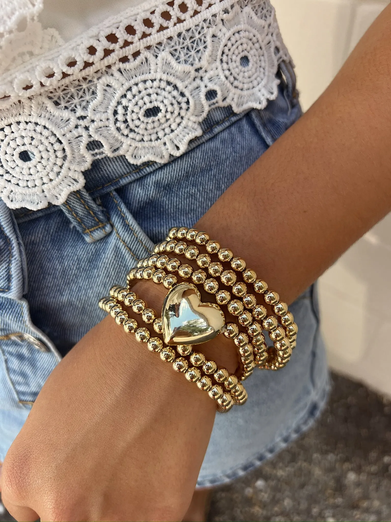 Chasing Your Love Bead Bracelet sold by Bella Rose boutique