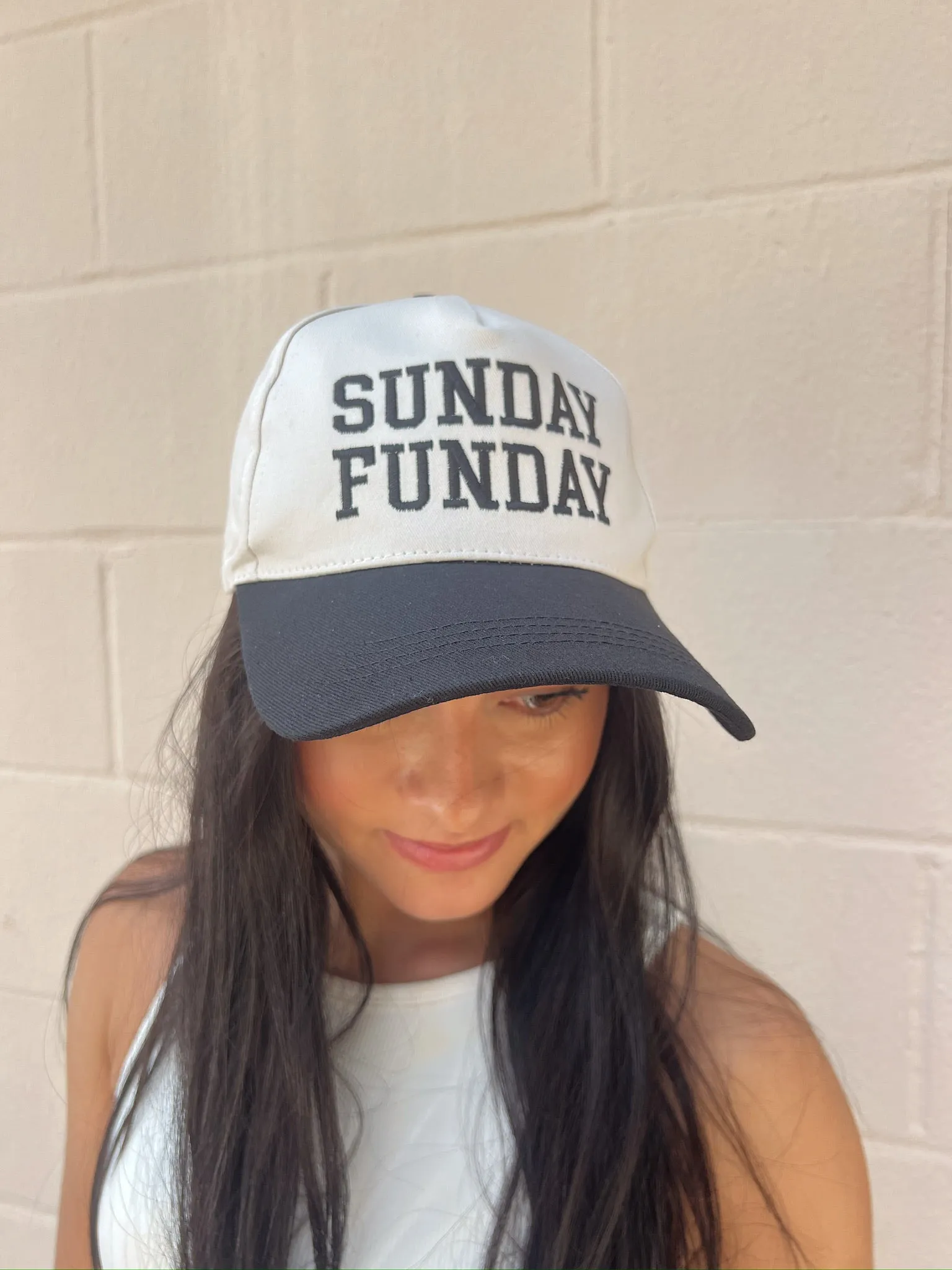 Sunday Funday Trucker Hat sold by Bella Rose boutique