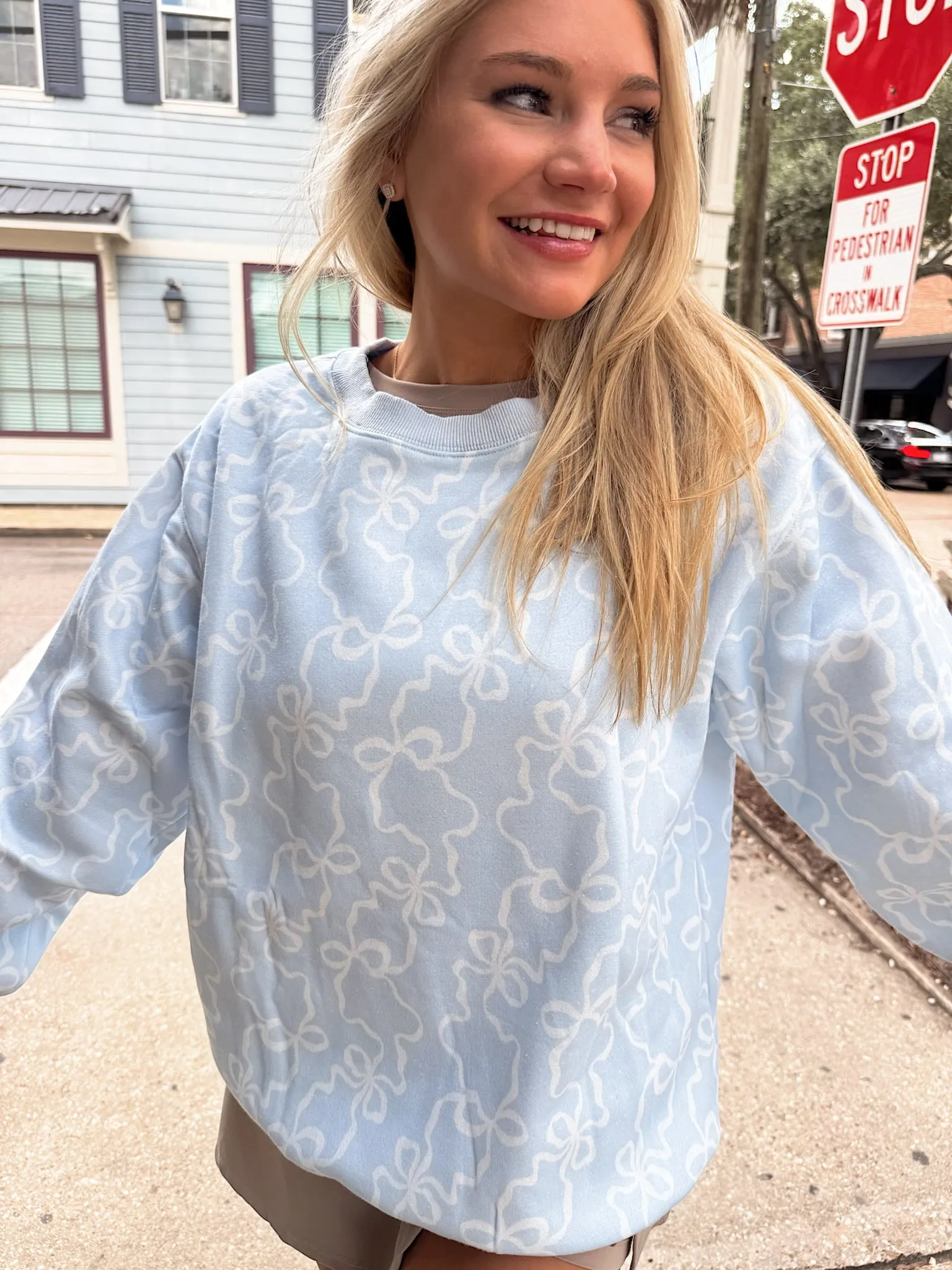 Snug Haven Bow Sweatshirt sold by Bella Rose boutique product image thumbnail 3
