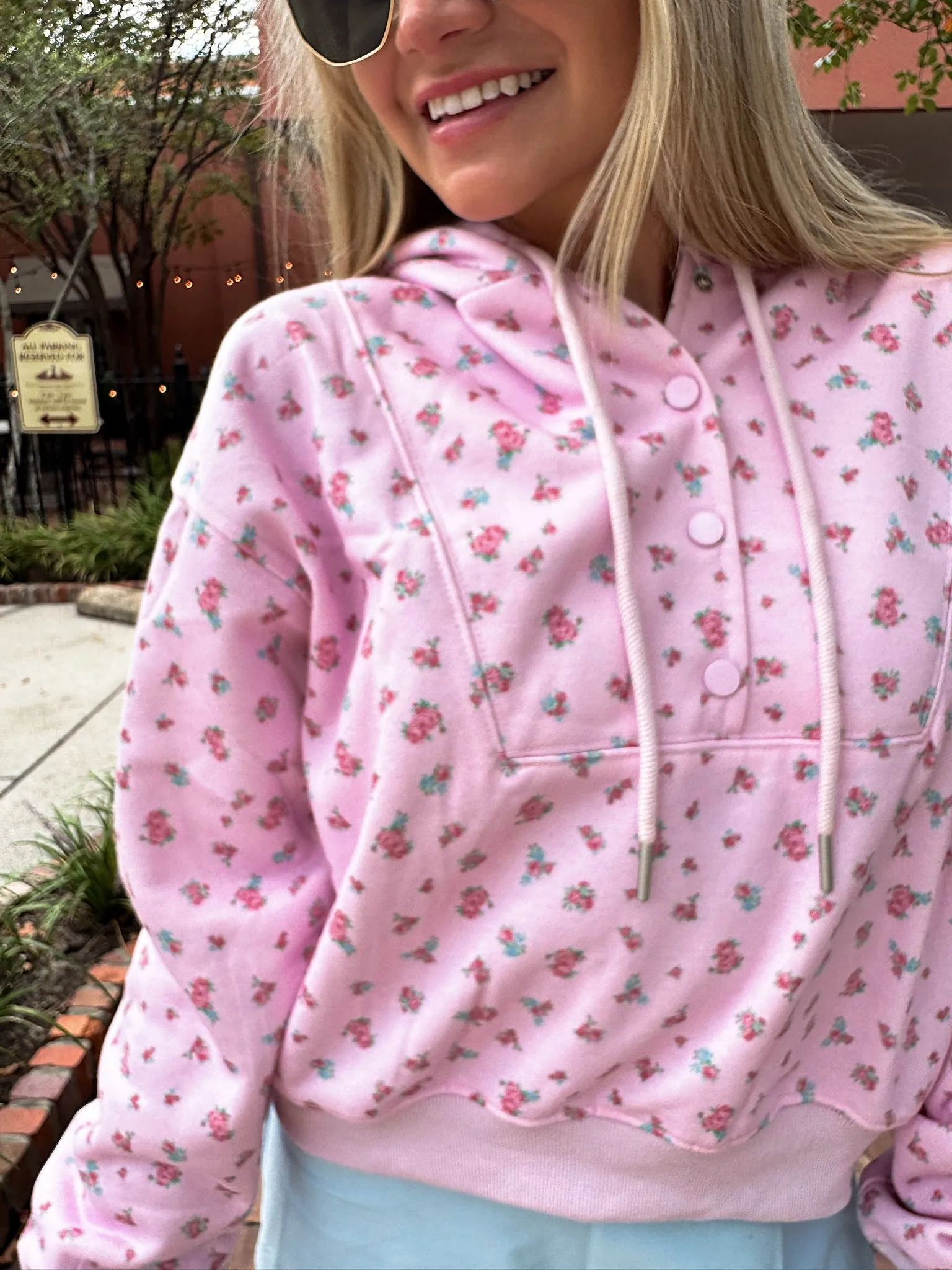 Wander Hour Floral Hoodie sold by Bella Rose boutique product image thumbnail 2