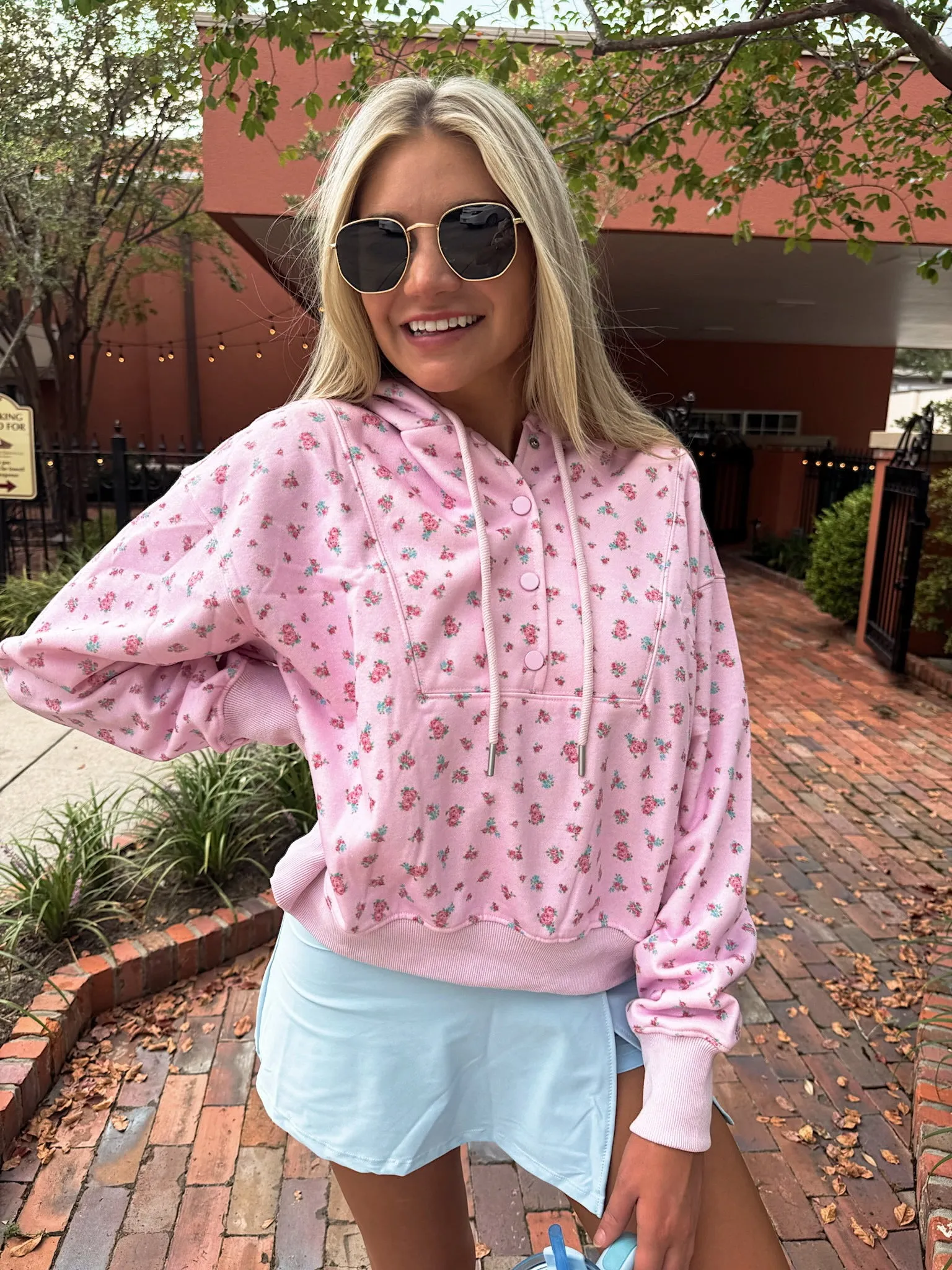 Wander Hour Floral Hoodie sold by Bella Rose boutique product image thumbnail 3