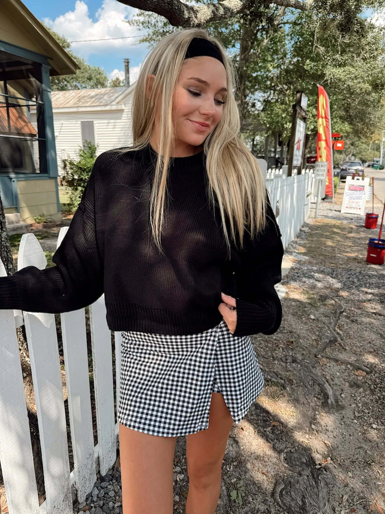 Head Start Athletic Gingham Skort sold by Bella Rose boutique product image thumbnail 4