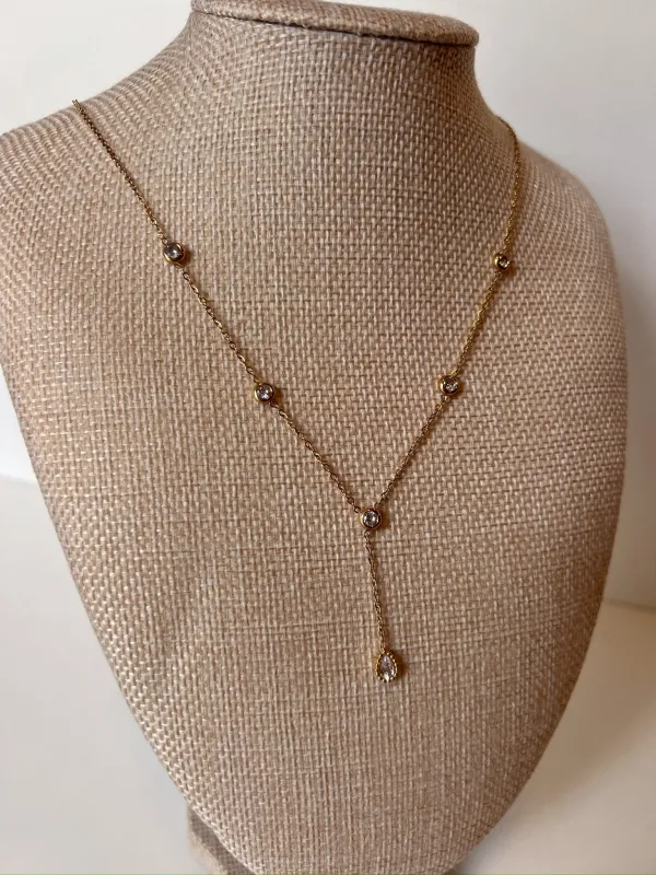 High Spirits Y-Shaped Drop Necklace sold by Bella Rose boutique