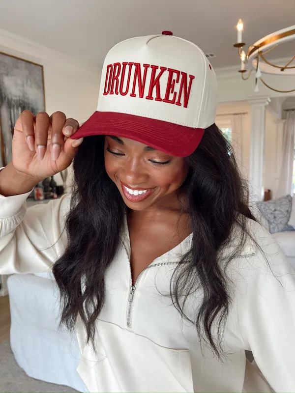Drunken Two-Toned Trucker Hat sold by Bella Rose boutique