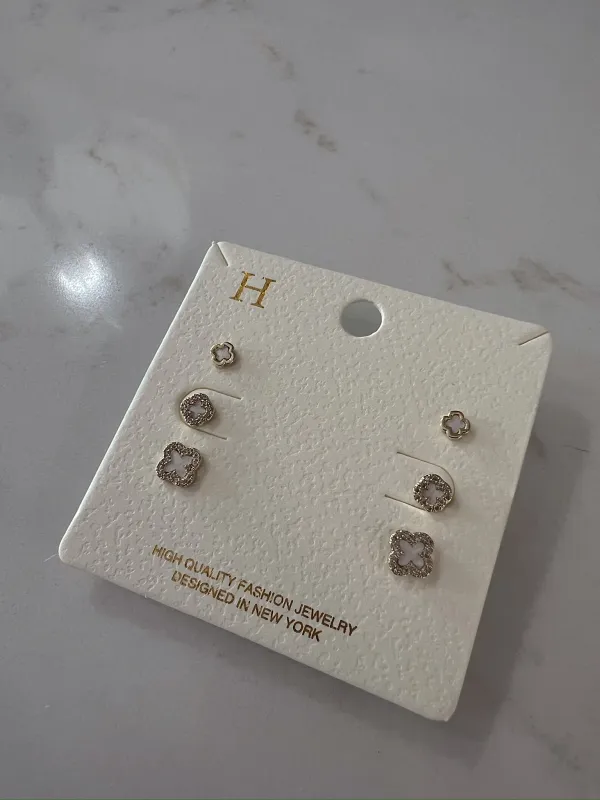 New Romantics Clover Earrings Set sold by Bella Rose boutique