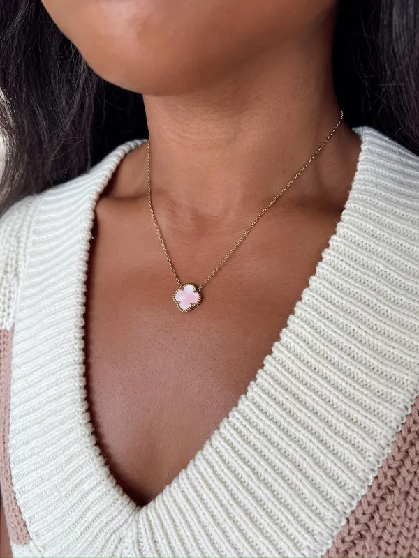 King Of My Heart Clover Necklace sold by Bella Rose boutique