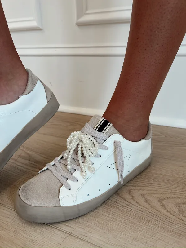 Pearl Bow Ribbon Shoe Charm sold by Bella Rose boutique