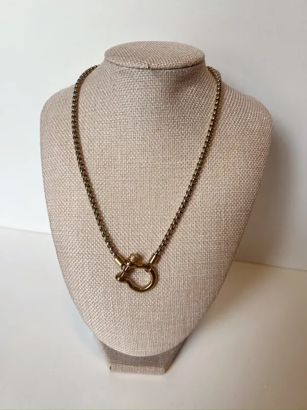 Buckle Up Cowgirl Necklace sold by Bella Rose boutique