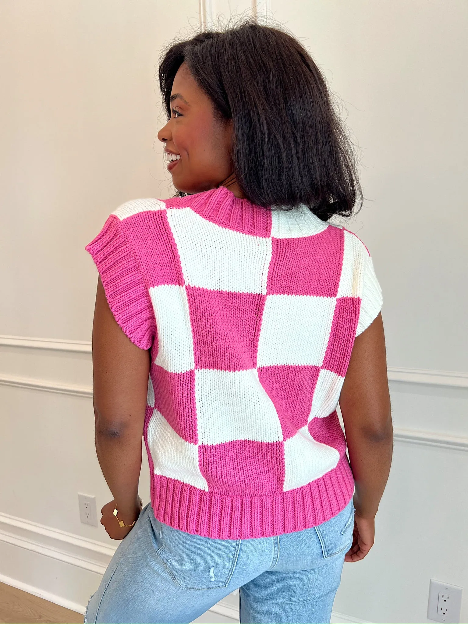 Hint Of Extra Sweater Vest Top sold by Bella Rose boutique product image thumbnail 3