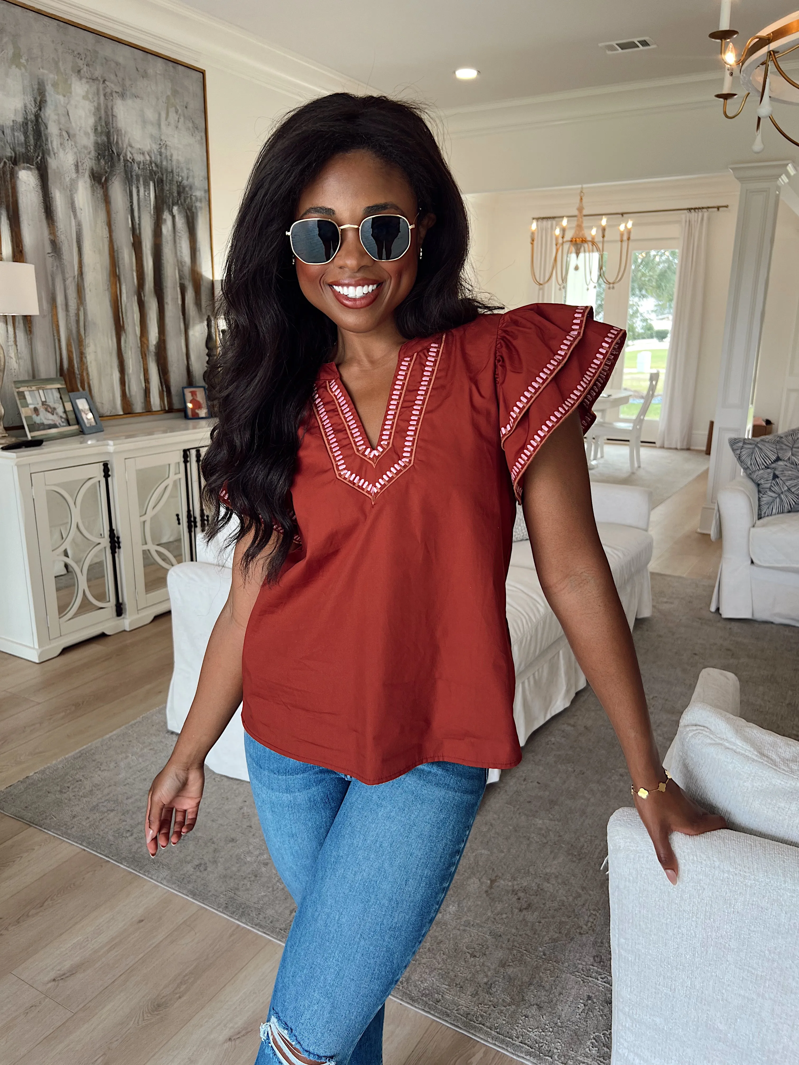Soulful Gazes Top sold by Bella Rose boutique product image thumbnail 5