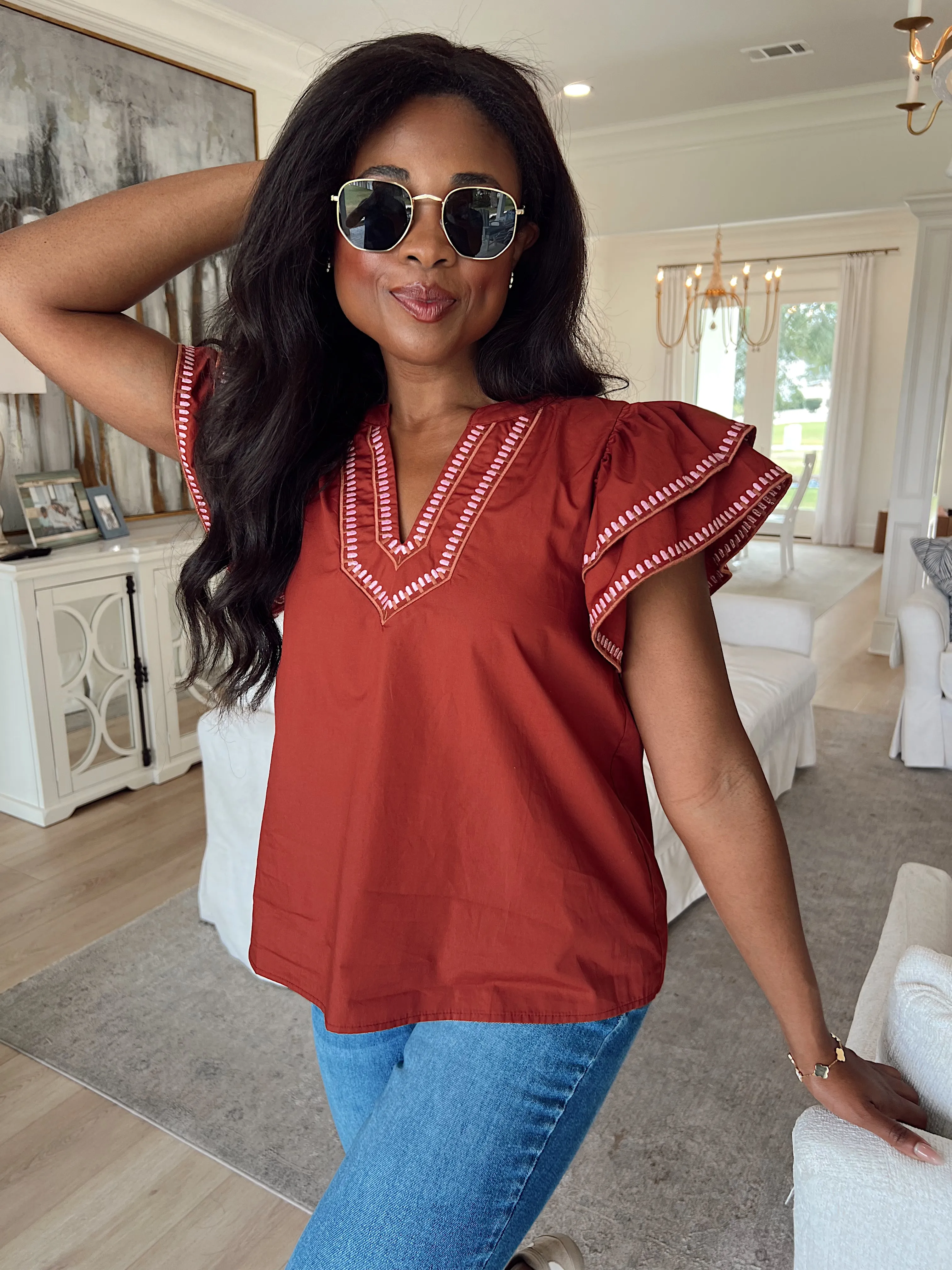 Soulful Gazes Top sold by Bella Rose boutique product image thumbnail 3