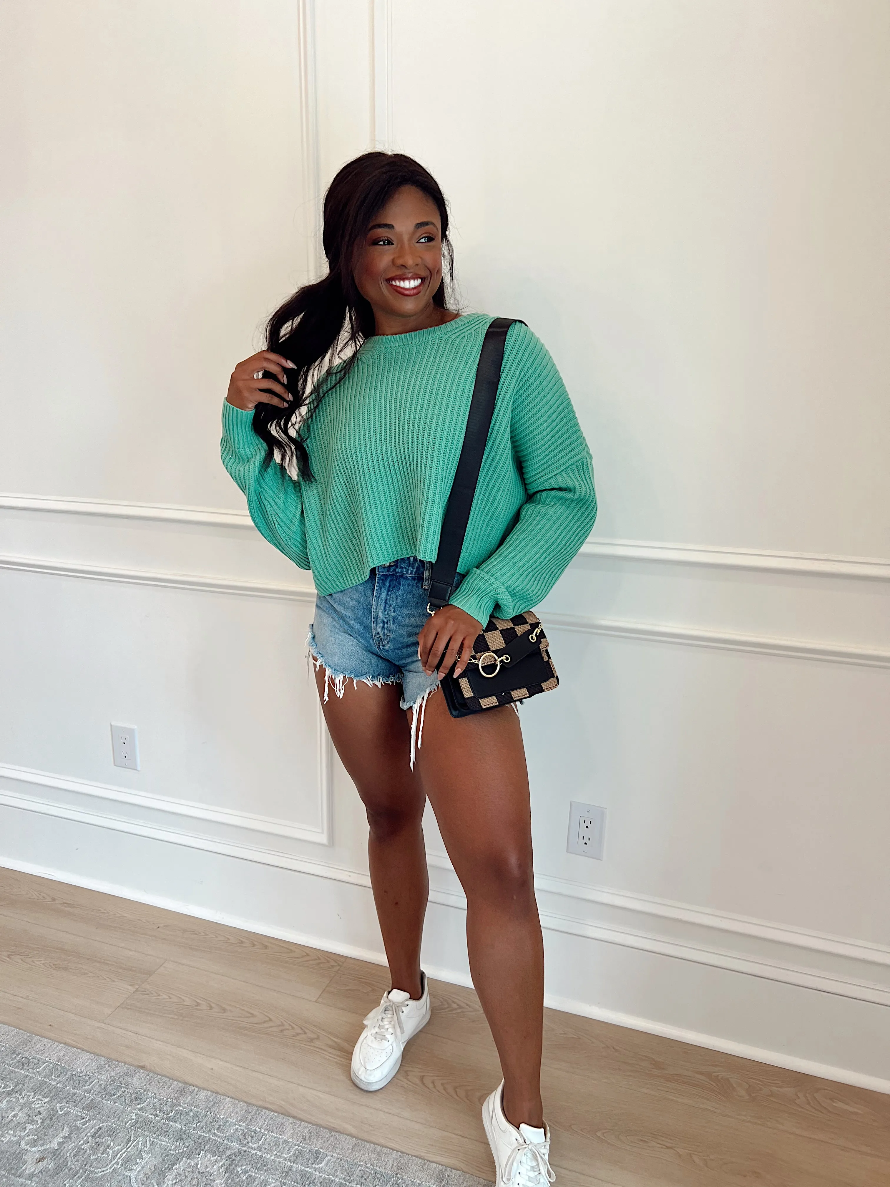 Keep It Chill Cropped Sweater sold by Bella Rose boutique product image thumbnail 3