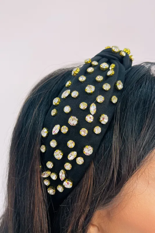 Always Darling Rhinestone Knot Headband sold by Bella Rose boutique