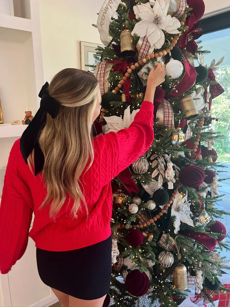 Velvet Ribbon Hair Clip sold by Bella Rose boutique product image thumbnail 2