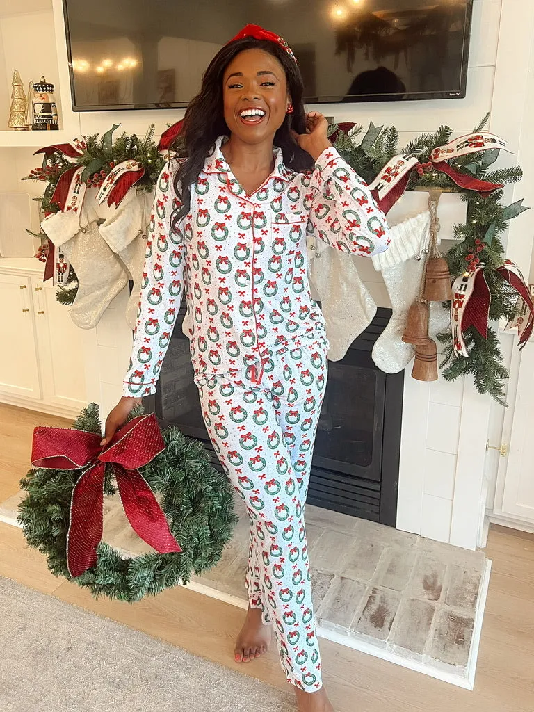 Clara Wreath Sleep Pants sold by Bella Rose boutique product image thumbnail 4