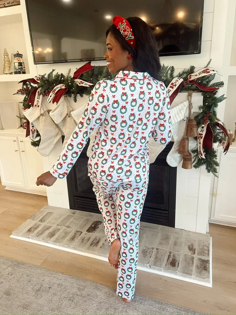 Clara Wreath Sleep Pants sold by Bella Rose boutique product image thumbnail 5