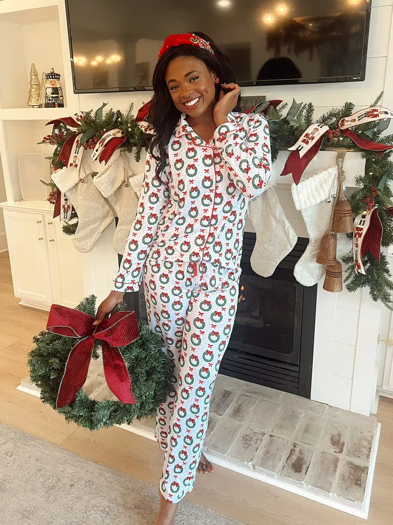 Clara Wreath Sleep Pants sold by Bella Rose boutique product image thumbnail 2