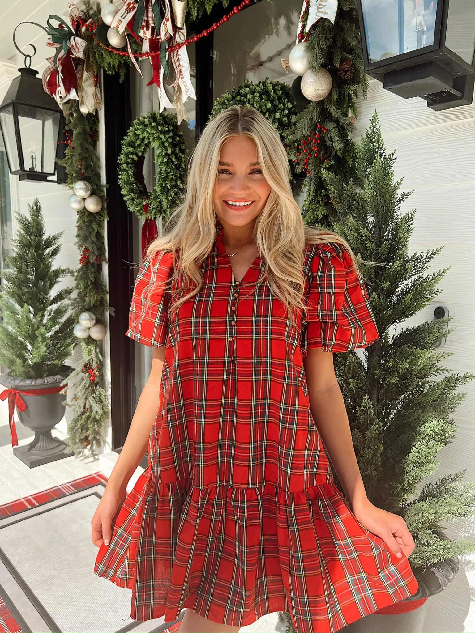 It's A Fairytale Plaid Dress sold by Bella Rose boutique product image thumbnail 3