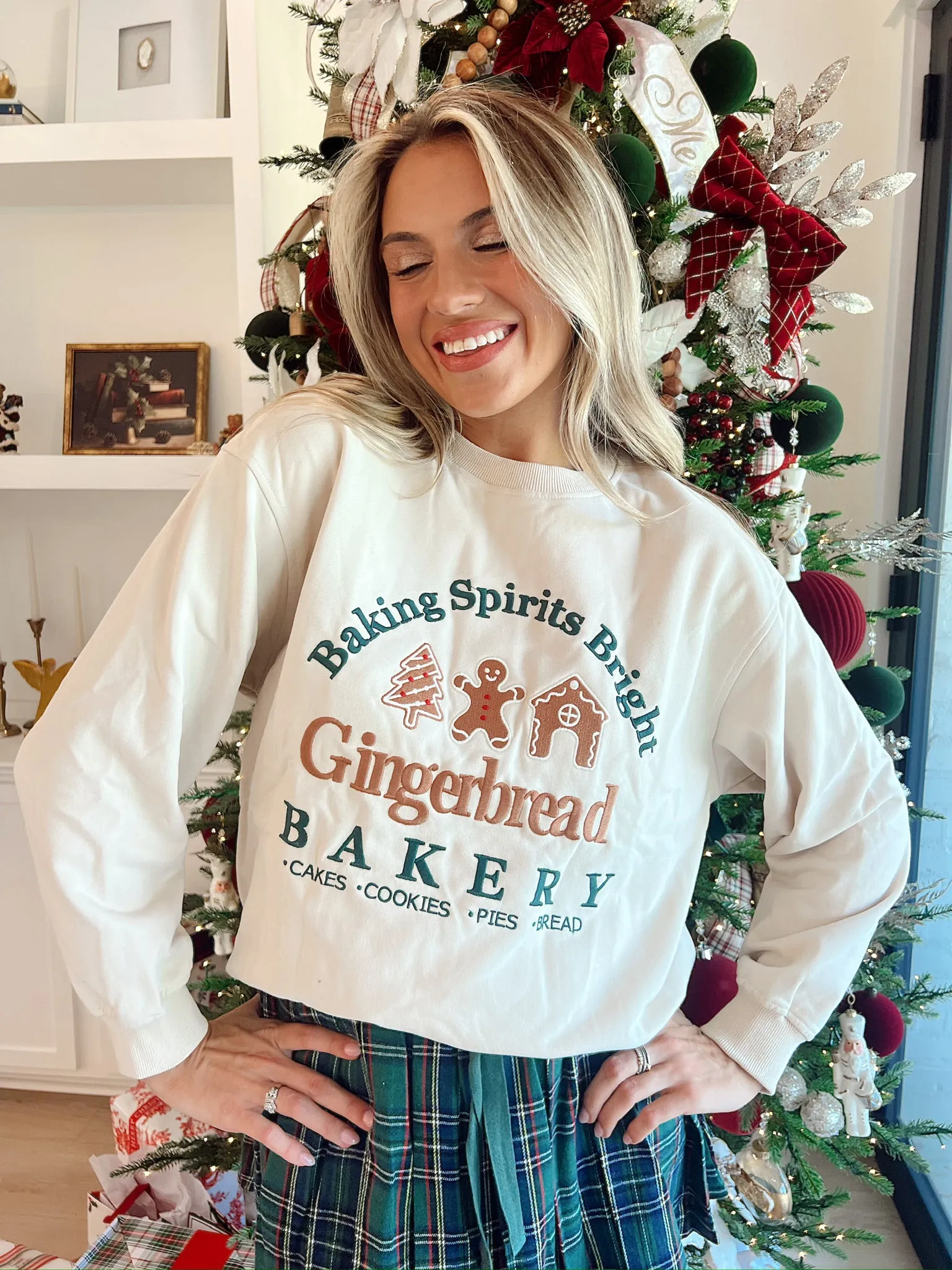 Gingerbread Bakery Pullover Sweater sold by Bella Rose boutique product image thumbnail 4