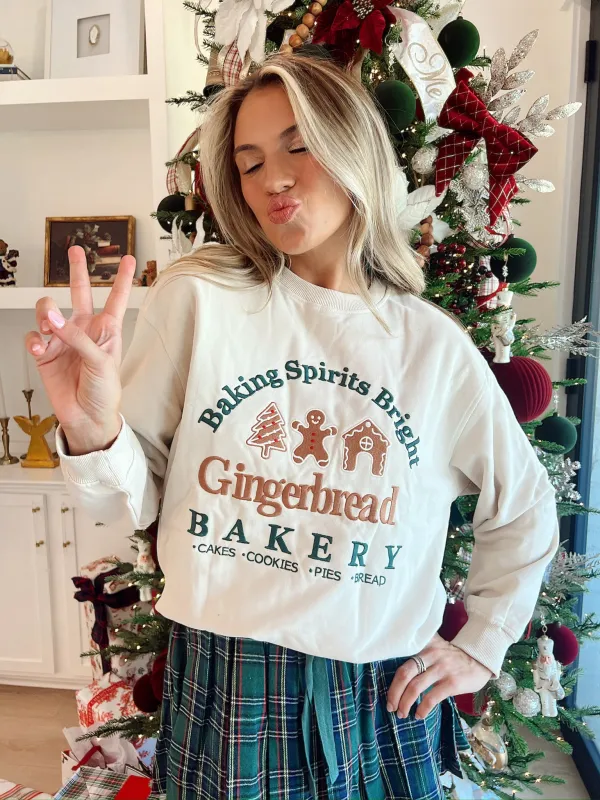 Gingerbread Bakery Pullover Sweater sold by Bella Rose boutique