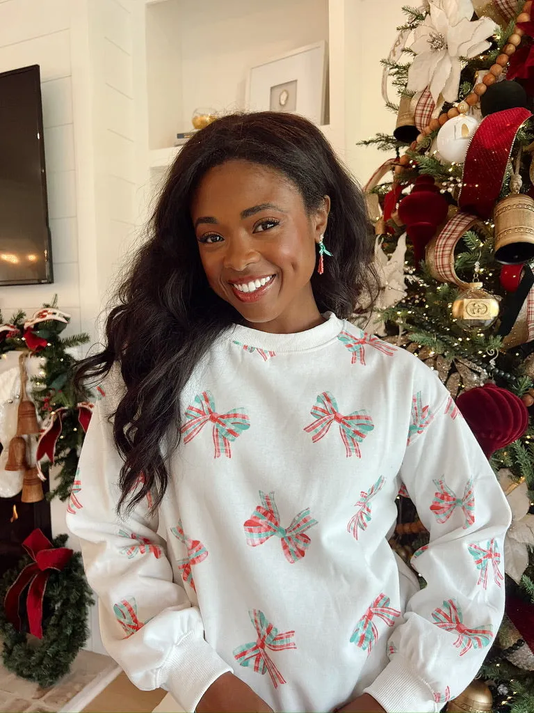Christmas Bow Pullover Sweater sold by Bella Rose boutique product image thumbnail 3