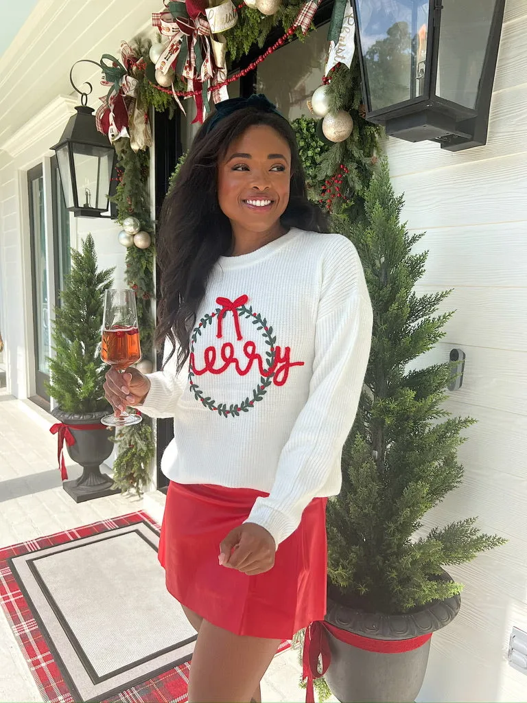 Clara Wreath Sweater Top sold by Bella Rose boutique product image thumbnail 2