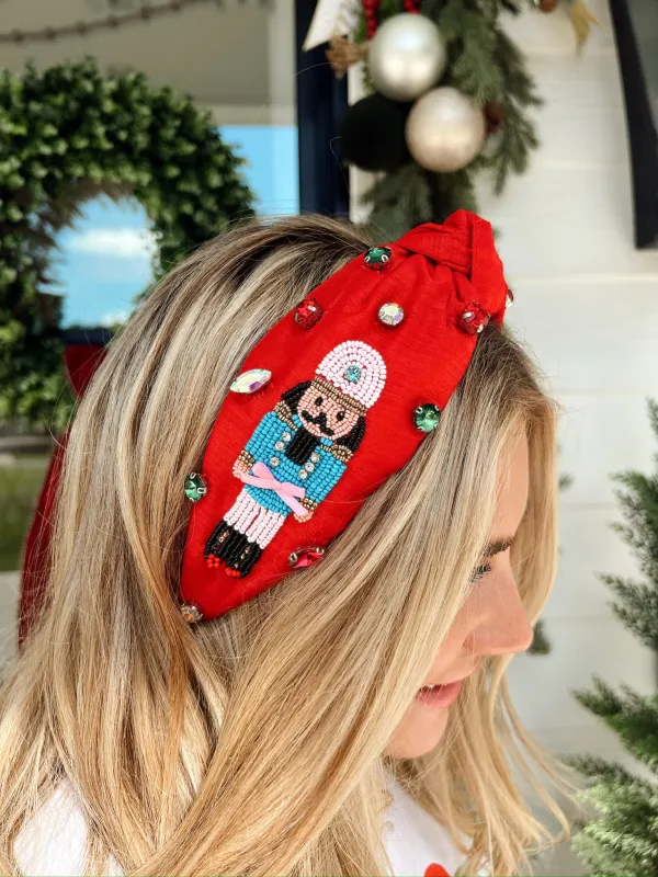 Nutcracker March Knotted Headband sold by Bella Rose boutique