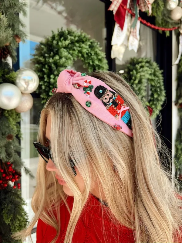 Nutcracker March Knotted Headband sold by Bella Rose boutique