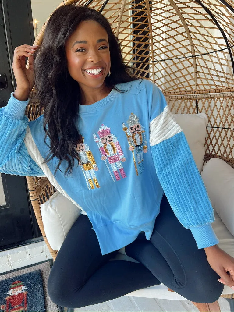 Sequin Nutcracker Pullover Sweater sold by Bella Rose boutique